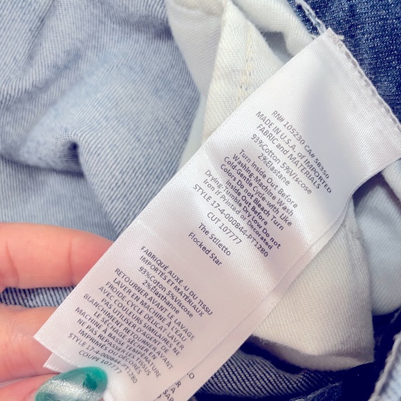 Rare Current/Elliott The Stiletto Star Jeans in Flocked Star - Picture 6 of 6